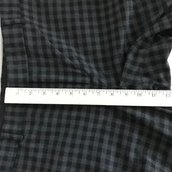 BANANA REPUBLIC Gingham Check Ryan Straight Leg Trouser Pants Women’s Size 10 - Picture 14 of 16